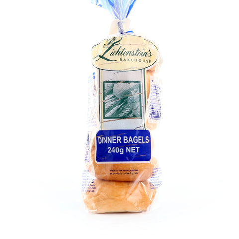 Lichtenstein's Bakehouse Plain Dinner Bagel 6 Pack