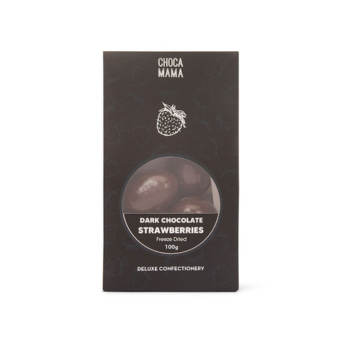 Chocomama Dark Freeze Dried Strawberries | 100g