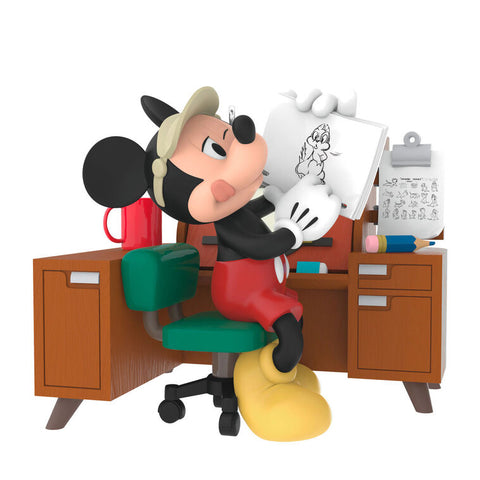 Hallnmark From Sketch to Screen Walt's Desk with Mickey Ornament