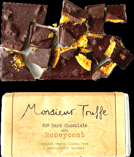 Monsieur Truffe 51% Milk Chocolate with Honeycomb Bar | 90g