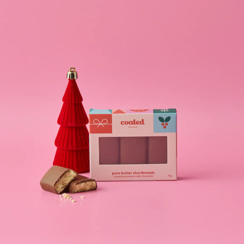 Coated Milk Chocolate Pure Butter Shortbread 3 Pack