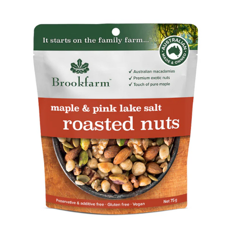 Brookfarm Maple and Pink Lake Salt Roasted Nuts | 75g