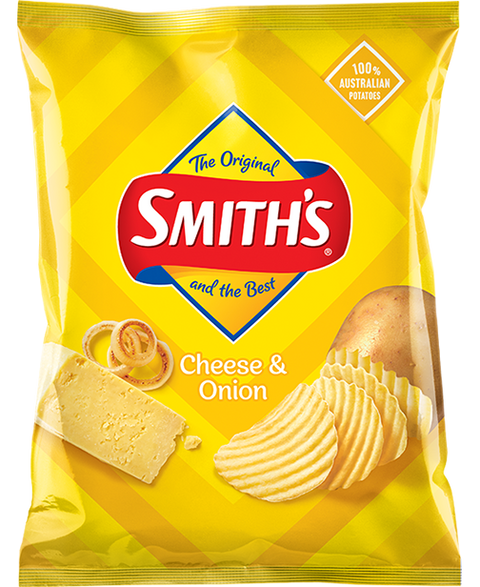 Smith's Crinkle Cut Potato Chips Cheese & Onion 170g