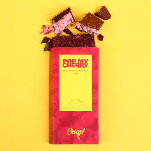 Choced Pop My Cherry Chocolate Block