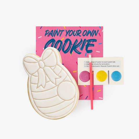 Hey There Cookie! Paint Your Own Cookie Bowed Egg