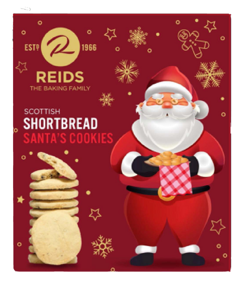 Reids Shortbread Santa's Choc Chip Cookies | 150g