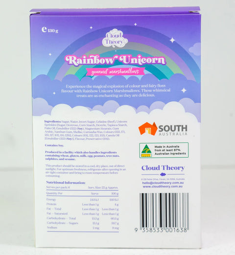 Cloud Theory Rainbow Unicorn Gourmet Marshmallow 6 Pack | 130g
