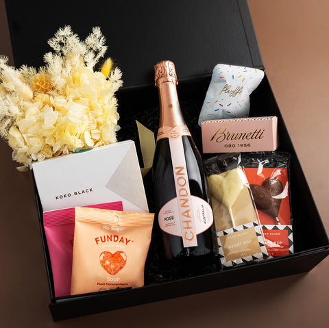 GiftSec Rose Chandon & Sweets Hamper | T
