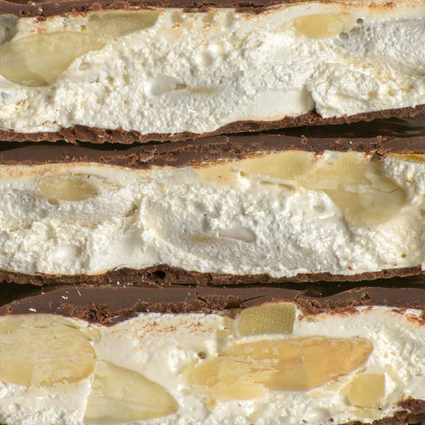 Flamigni Soft Nougat With Almonds Coated In Chocolate | 250g