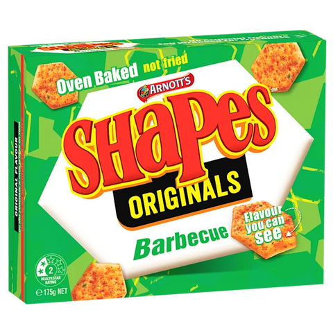 Arnotts Shapes Barbecue Cracker Biscuits 175g