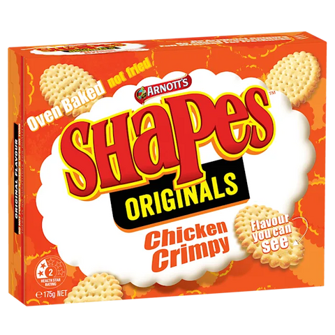 Arnotts Shapes Chicken Crimpy Cracker Biscuits 175g