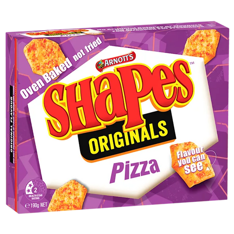 Arnotts Shapes Pizza Cracker Biscuits 190g