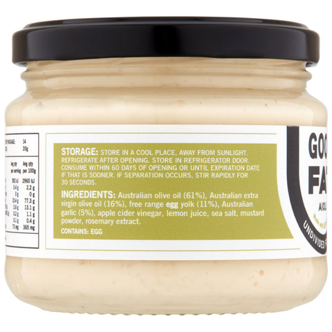 Undivided Food Co Good Fat Aioli | 280g