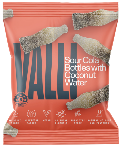 Valli Snacks Sour Cola Bottles with Coconut Water | 50g