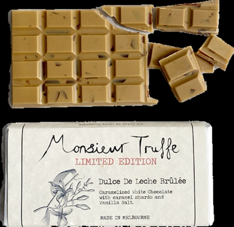 Monsieur Truffe 30% White Chocolate Dulce De Leche Bar | 90g
