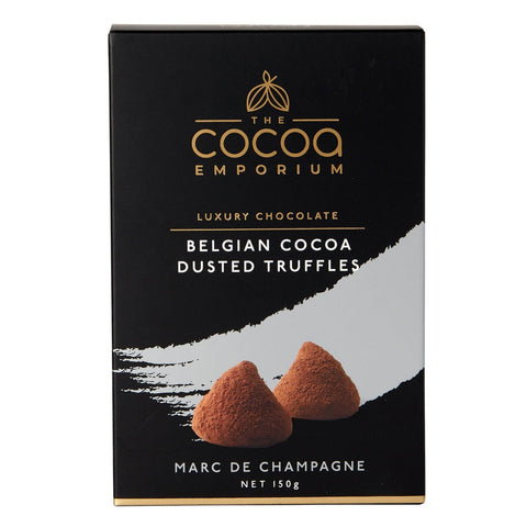 Belgian Cocoa Dusted Truffle - Marc de Champagne 150g-Indulgence-The Cocoa Emporium-iPantry-australia
