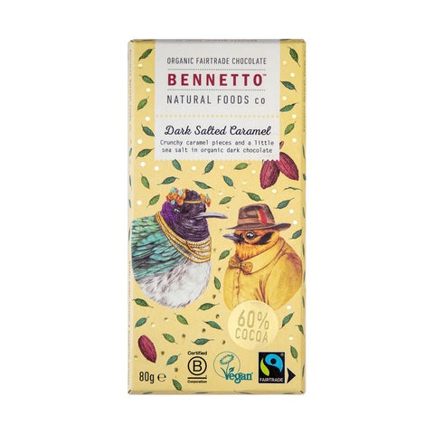Bennetto Dark Chocolate with Salted Caramel | 80g