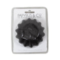 Black Bloom Baking Cups (24 Pack)-PAPYRUS-iPantry-australia