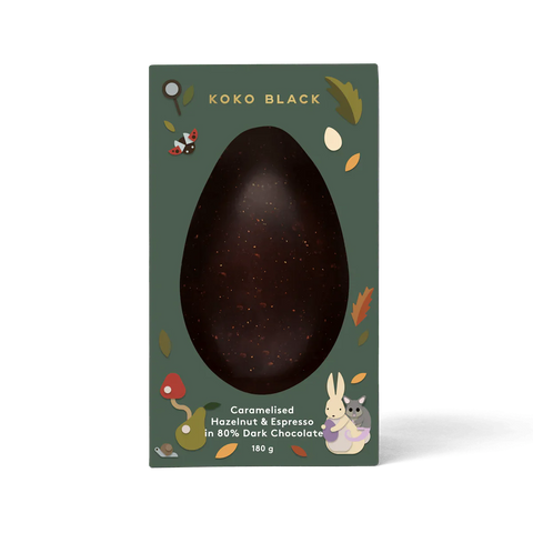 Caramelised Hazelnut & Espresso | 80% Dark Chocolate 180g - Koko Black