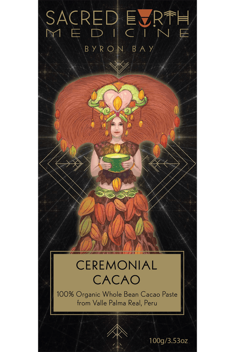 Sacred Earth Medicine Ceremonial Cacao Block | 100g
