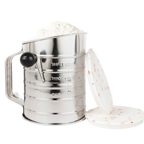 Flour Sifter (With 2 Silicone Lids)-Sprinks-iPantry-australia