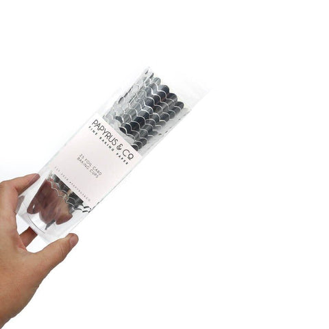 Foil Card Baking Cups (25 Pack) - Silver-PAPYRUS-iPantry-australia