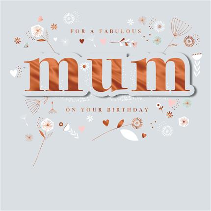 For a fabulous mum on your birthday - Hallmark