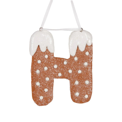 Gingerbread Alphabet - Letter H - Holly And Ivy
