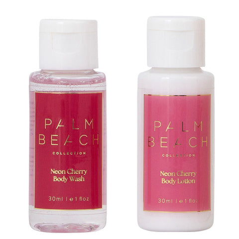 Gingerbread House Travel Duo - Neon Cherry - Palm Beach Collection