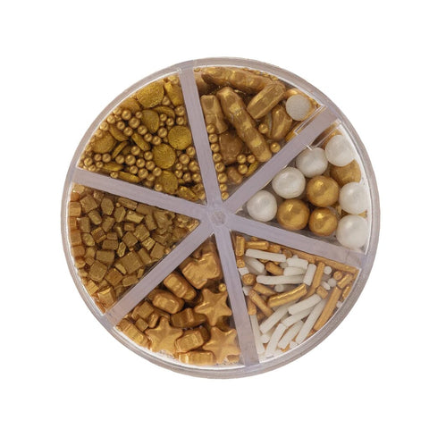Gold Dreams 6 Cell Sprinkles (85g)-Sprinks-iPantry-australia