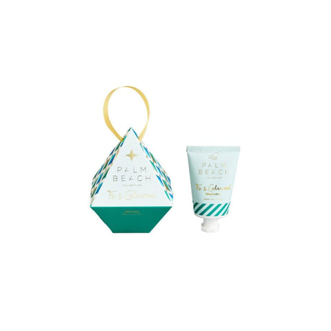 Hanging Bauble Hand Lotion 50ml Fir & Cedarwood-Palm Beach Collection-iPantry-australia