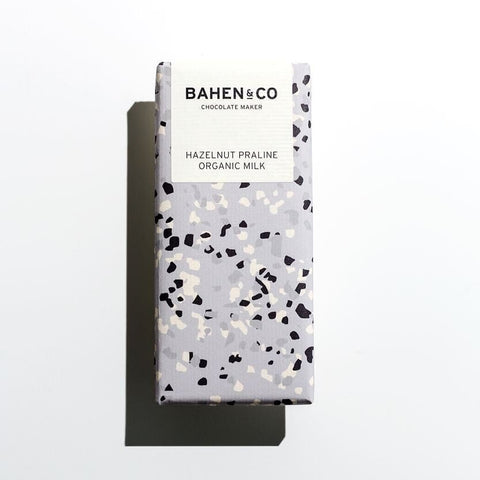Hazelnut Praline Organic Milk Bar 75g-Indulgence-Bahen & Co-iPantry-australia