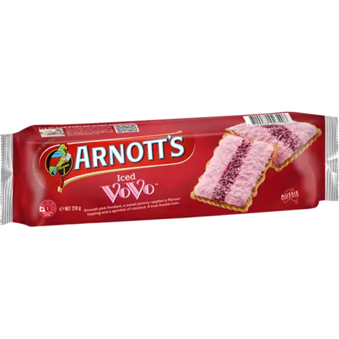 Arnotts Iced Vo Vo Biscuits 210g