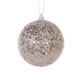 MATTE CHAMPAGNE STARS BAUBLE-Holly And Ivy-iPantry-australia