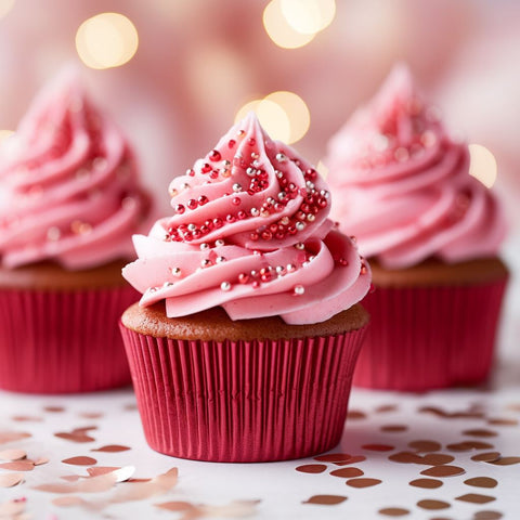 Medium Red Foil Baking Cups (50 Pack)-PAPYRUS-iPantry-australia