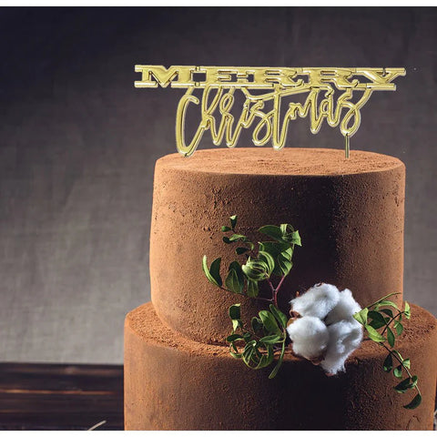 Merry Christmas Cake Topper-Sugar Crafty-iPantry-australia