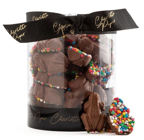 Milk Chocolate Tiny Frogs with Sprinkles 130g-Indulgence-Charlotte Piper-iPantry-australia