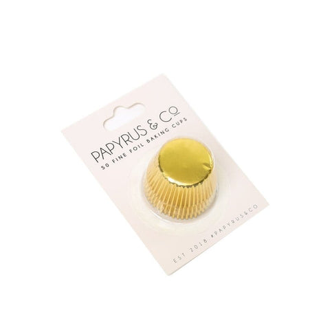 Mini Gold Foil Baking Cups (50 Pack)-PAPYRUS-iPantry-australia