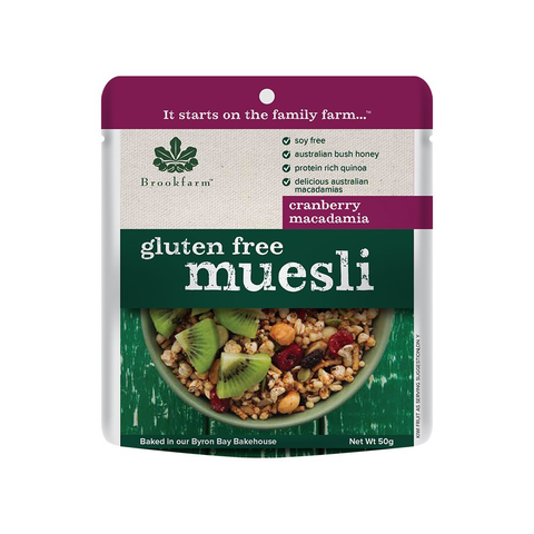 Brookfarm Macadamia Cranberry Gluten Free Muesli | 50g