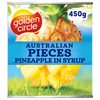 Golden Circle Australian Canned Fruit Tinned Pineapple Pieces in Syrup 450g