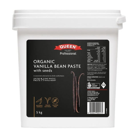 Organic Vanilla Bean Paste 5Kg - Queen