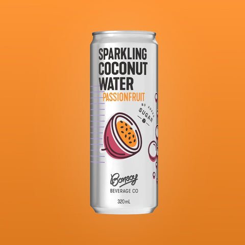 Passionfruit Sparkling Coconut Water - Bonsoy