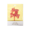 Pink Opaque / Pink Layered Cake Topper - Happy Birthday-Cake & Candle-iPantry-australia
