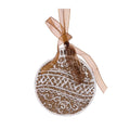Piped Gingerbread Bauble Hanging - Holly And Ivy