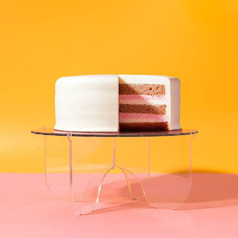 Plateau Gateau 3-Piece Cake Stand (Glitter / Clear)-Cake & Candle-iPantry-australia