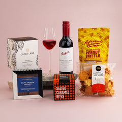 GiftSec Red Wine & Sweet Bites Hamper