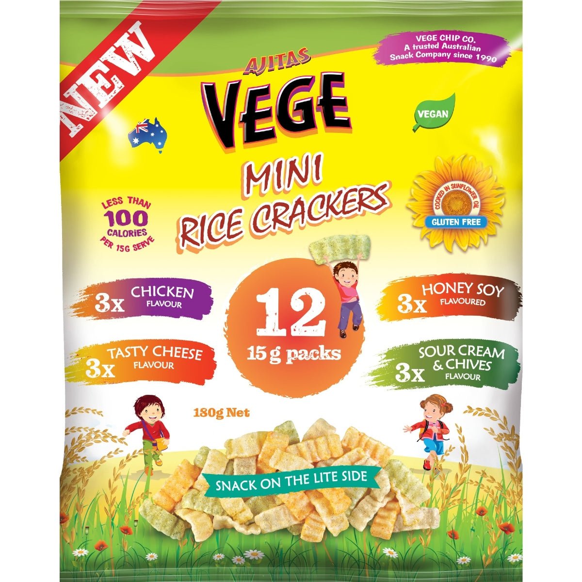 Integral Rice Crackers Rice Crackers Assorted Multipack 12's 250g – iPantry