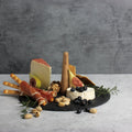 Round Slate Serving Board with Acacia Handle - Size: 28cm-GABEL & TELLER-iPantry-australia