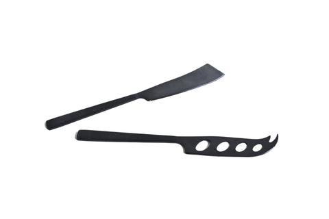Satin Black 2 Piece Cheese Set-GABEL & TELLER-iPantry-australia