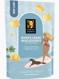 Byron Bay White Choc Macadamia Cookie Bites 100g